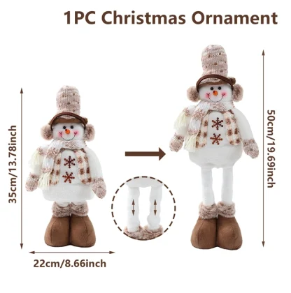 Poupée de noël télescopique, décorations de joyeux noël pour la maison, ornement de noël 2025, cadeaux de noël, nouvel an 2026 — image 8