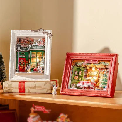 Rolife – Diorama réveillon de Noël LED, puzzle 3D en bois — image 8