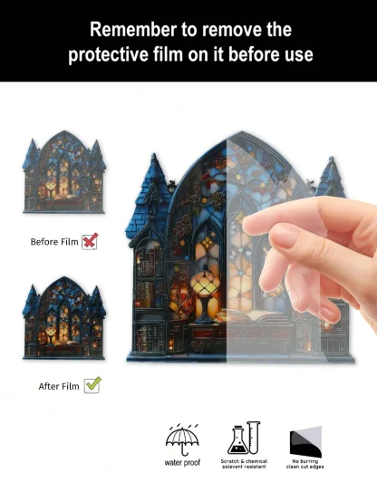Maison gothique en acrylique à suspendre — image 4