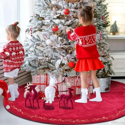 Décoration de noël en forme de renne, 3 pièces, Figurine d'élan, décoration de fête, rétro, fête de noël, pièce maîtresse festive — image 7