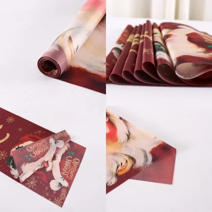Chemin de Table de noël du père noël, décoration de joyeux noël pour la maison, décor de Table de fête de noël 2025, nouvel an 2026 — image 17