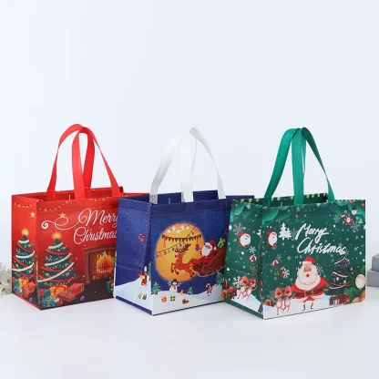 Sac cadeau de Noël Père Noël et bonhomme de neige — image 33