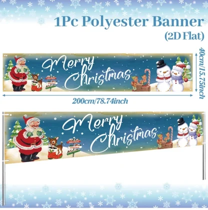 Bannière extérieure de noël, décorations de joyeux noël pour la maison, décor extérieur de noël, bonne année 2025, 2026 — image 17