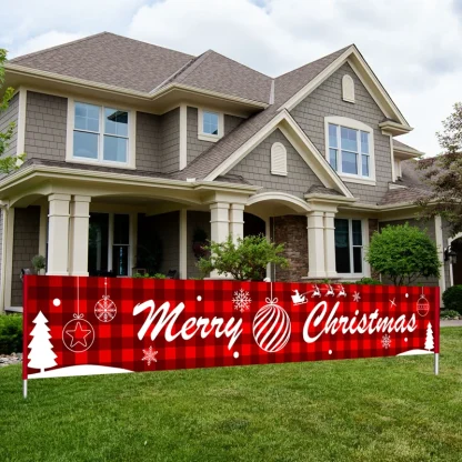Bannière extérieure de noël, décorations de joyeux noël pour la maison, décor extérieur de noël, bonne année 2025, 2026 — image 48