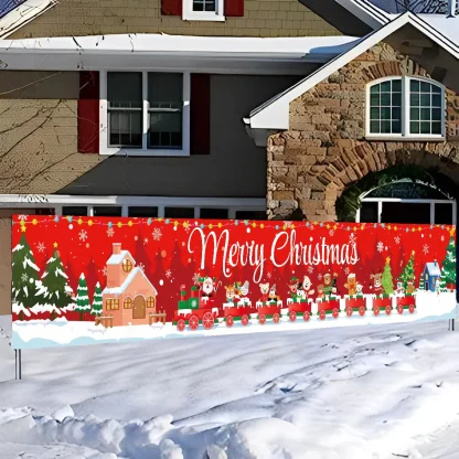 Bannière extérieure de noël, décorations de joyeux noël pour la maison, décor extérieur de noël, bonne année 2025, 2026 — image 3
