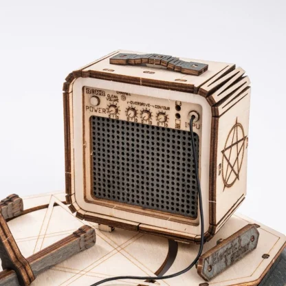 Robotime – Guitare électrique, puzzle 3D en bois — image 3
