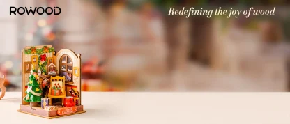 Kits de construction de maisons miniatures Rolife, kit de maison miniature DIY, décoration de cheminée de Noël pour adultes, cadeau de Noël — image 20