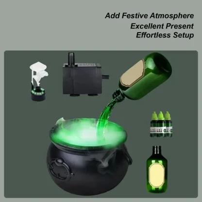 Chaudron noir avec bouteille flottante et diffuseur — image 11