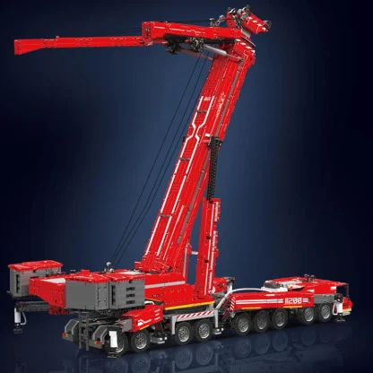 Mould King-Jouet de voiture technique Hurized LTM 17007/17008, camion-grue, modèle d'assemblage de nuit, briques de construction, cadeau de Noël pour enfants, 11200 — image 4