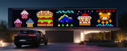 1/2 pièces rideaux lumineux intelligents RGB rideau chaîne lumières avec App synchronisation de musique à distance dynamique bricolage pour intérieur extérieur décoration murale de noël — image 13