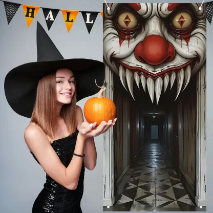 Tenture de porte sorcière effrayante — image 2