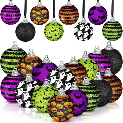 Ornements d'Halloween en bois à suspendre — image 7
