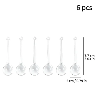 6-30 pièces de pendentifs en forme de gouttes de pluie en cristal, décorations pour sapin de Noël, perles de verre, décoration de rideaux, fournitures pour décorations de fête à domicile DIY — image 8