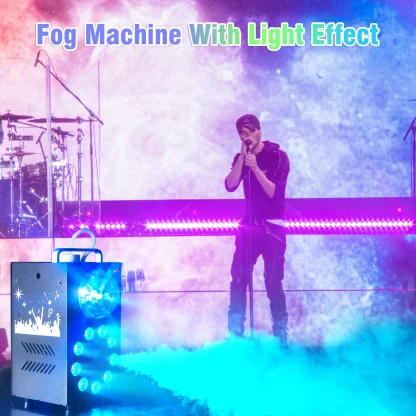 U'King 700W Machine à fumée sans fil télécommande effet brumisateur 3in1 LED RGB lumière de scène Machine à brouillard DJ Halloween noël — image 2