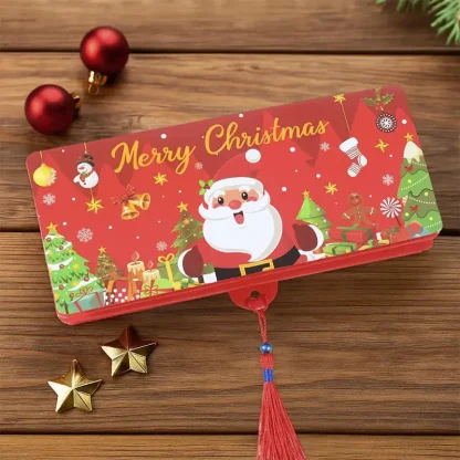 Carte de billets de banque pliante de noël, enveloppe de carte d'argent du père noël, décorations de joyeux noël pour la maison — image 14
