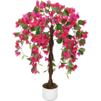 Bougainvillier artificiel en pot, 90 cm