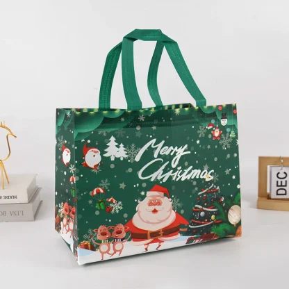 Sac cadeau de Noël Père Noël et bonhomme de neige — image 15