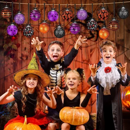 Ornements d'Halloween en bois à suspendre — image 5