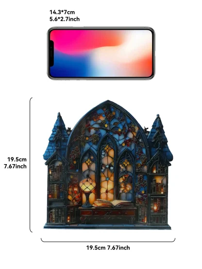 Maison gothique en acrylique à suspendre — image 7