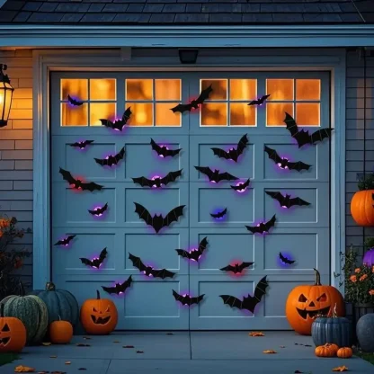 Chauves-souris 3D lumineuses LED à coller — image 4