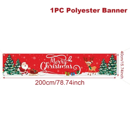 Bannière extérieure de noël, décorations de joyeux noël pour la maison, décor extérieur de noël, bonne année 2025, 2026 — image 29