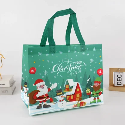 Sac cadeau de Noël Père Noël et bonhomme de neige — image 31