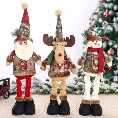 Poupée de noël télescopique, décorations de joyeux noël pour la maison, ornement de noël 2025, cadeaux de noël, nouvel an 2026 — image 17