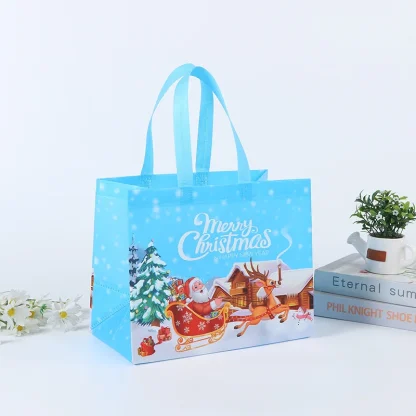 Sac cadeau de Noël Père Noël et bonhomme de neige — image 43