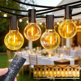 Guirlande guinguette LED extérieure 60 m – 60 ampoules G40