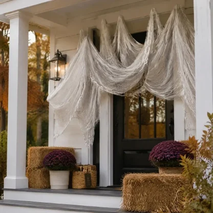 Tenture en gaze d'Halloween vintage — image 3