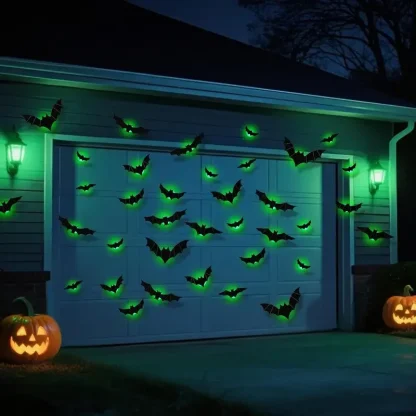 Chauves-souris 3D lumineuses LED à coller — image 10