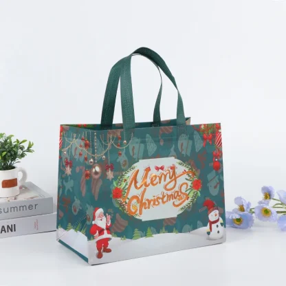 Sac cadeau de Noël Père Noël et bonhomme de neige — image 36