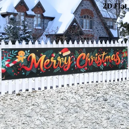 Bannière extérieure de noël, décorations de joyeux noël pour la maison, décor extérieur de noël, bonne année 2025, 2026 — image 41