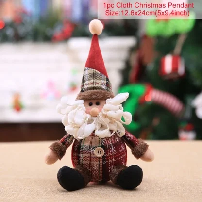 Poupée de noël télescopique, décorations de joyeux noël pour la maison, ornement de noël 2025, cadeaux de noël, nouvel an 2026 — image 14