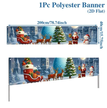 Bannière extérieure de noël, décorations de joyeux noël pour la maison, décor extérieur de noël, bonne année 2025, 2026 — image 34