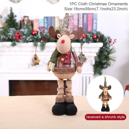 Poupée de noël télescopique, décorations de joyeux noël pour la maison, ornement de noël 2025, cadeaux de noël, nouvel an 2026 — image 15
