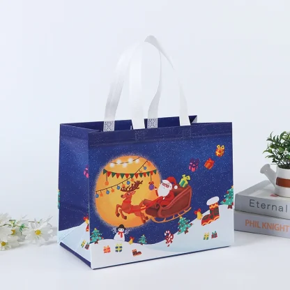 Sac cadeau de Noël Père Noël et bonhomme de neige — image 42