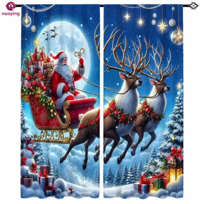 Rideaux de Noël semi-occultants, lot de 2 — image 6
