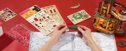 ROKR – Boîte à musique « Dream Gift Factory », puzzle 3D en bois — image 11