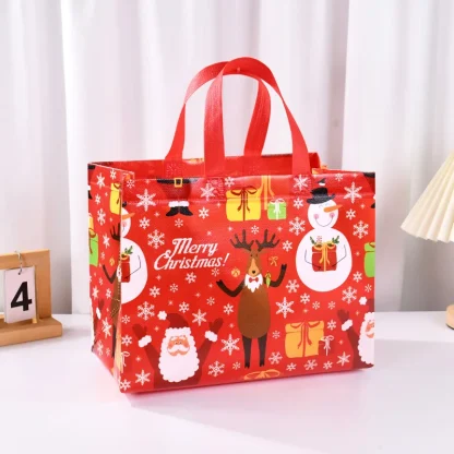 Sac cadeau de Noël Père Noël et bonhomme de neige — image 28