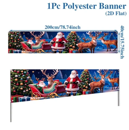 Bannière extérieure de noël, décorations de joyeux noël pour la maison, décor extérieur de noël, bonne année 2025, 2026 — image 39