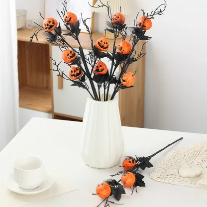 Bouquet de citrouilles grimaçantes