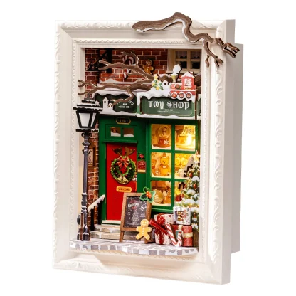 Rolife – Diorama réveillon de Noël LED, puzzle 3D en bois — image 7