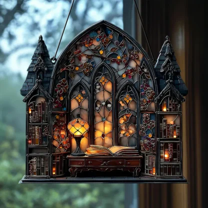 Maison gothique en acrylique à suspendre — image 2