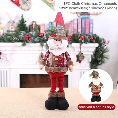 Poupée de noël télescopique, décorations de joyeux noël pour la maison, ornement de noël 2025, cadeaux de noël, nouvel an 2026 — image 13