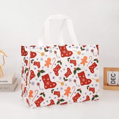 Sac cadeau de Noël Père Noël et bonhomme de neige — image 13