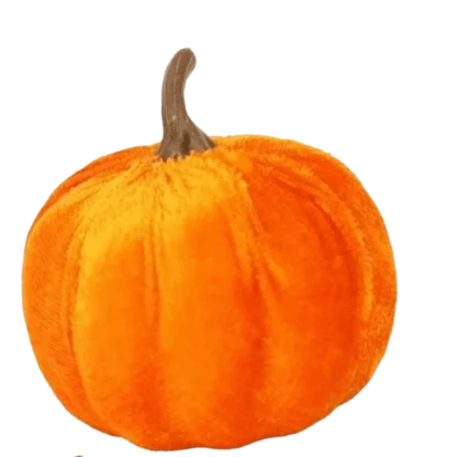 Citrouilles décoratives en velours — image 2