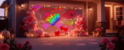 1/2 pièces rideaux lumineux intelligents RGB rideau chaîne lumières avec App synchronisation de musique à distance dynamique bricolage pour intérieur extérieur décoration murale de noël — image 15