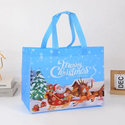 Sac cadeau de Noël Père Noël et bonhomme de neige — image 24