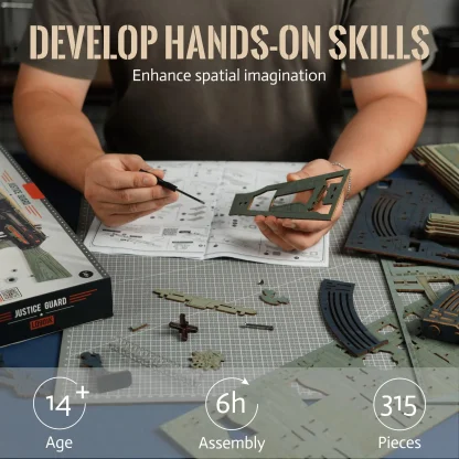 RoWood – Pistolet à élastique, puzzle 3D en bois — image 3